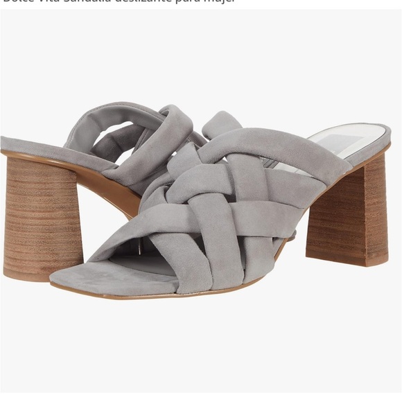 NWT Universal Thread Tan Faux Suede Square Toe Open Back Block Heel Mule Size 11 - Picture 12 of 12